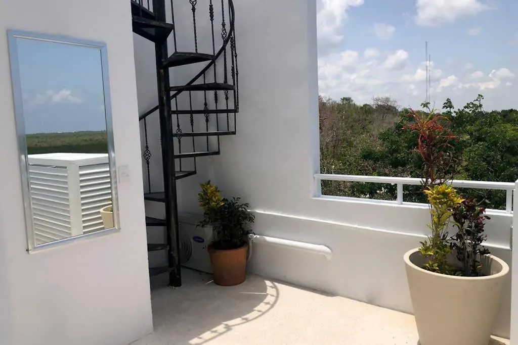 Home In Puerto Morelos 5Bd 7Br Roof Toop Pool 펜션