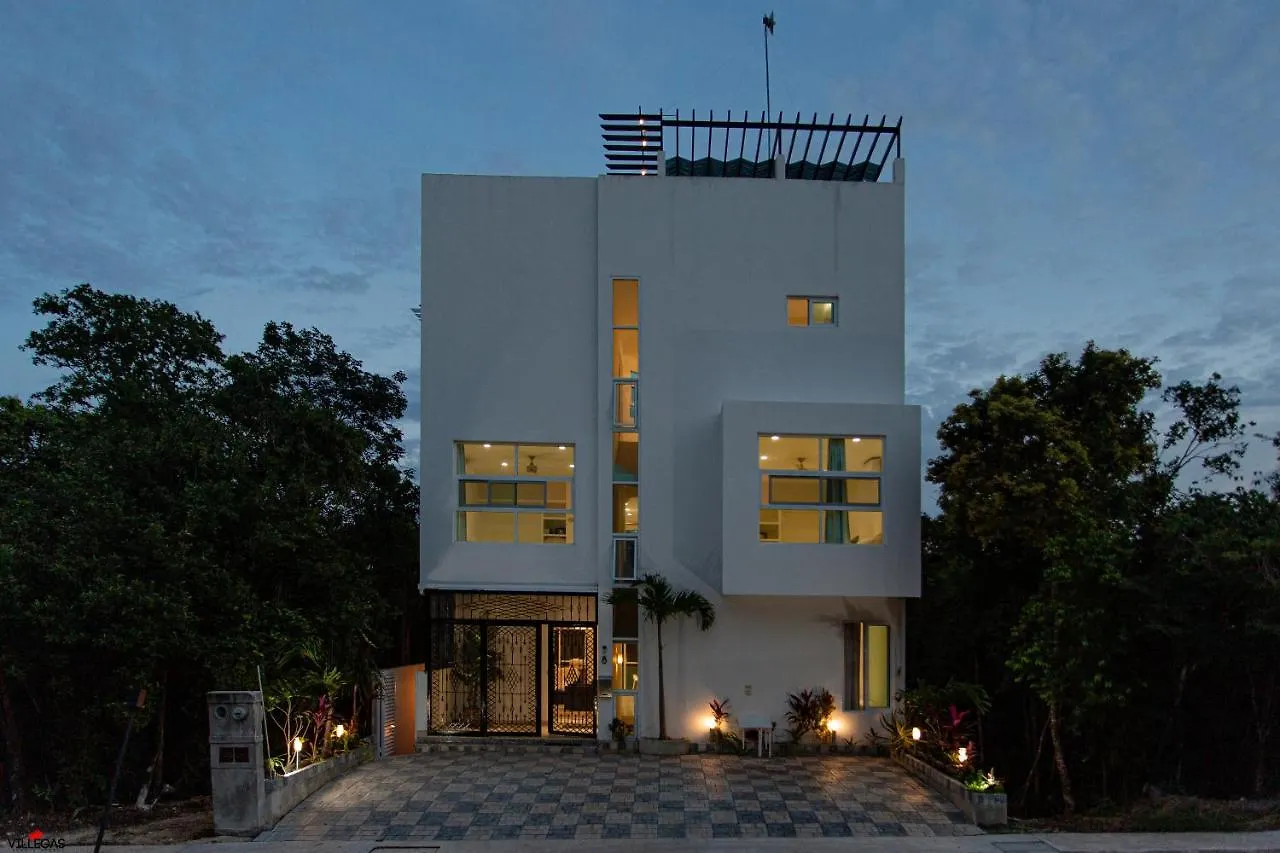 Home In Puerto Morelos 5Bd 7Br Roof Toop Pool 펜션