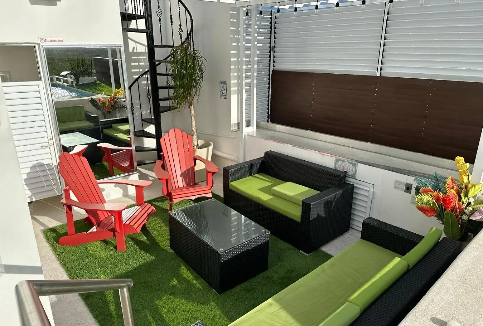 Upscale Modern Home + Rooftop Pool, TVs, AC&Wifi Puerto Morelos 0*,  Messico